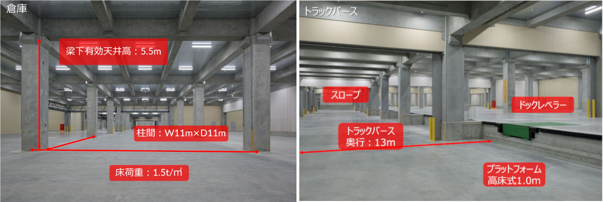 GLP座間　庫内・トラックバース